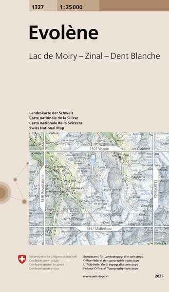 Swisstopo 1 : 25 000 Evolène, Sonstige von , Swisstopo, 9783302013275