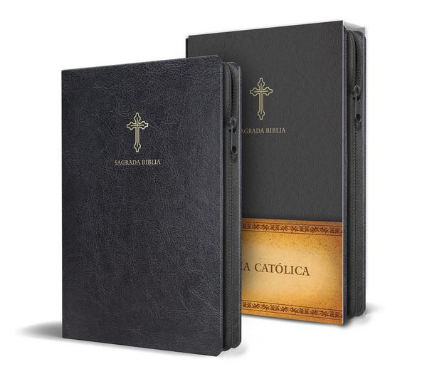 Produktbild: Biblia Cat&oacute;lica En Espa&ntilde;ol. S&iacute;mil Piel Negro, Con Cremallera, Tama&ntilde;o Compacto / Catholic Bible. Spanish-Language, Leathersoft, Black, Zipper Compact