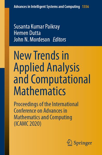 Produktbild: New Trends in Applied Analysis and Computational Mathematics