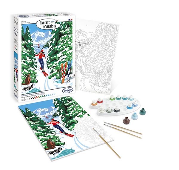 Produktbild: SENTOSPH&Egrave;RE - Malen nach Zahlen Winter in den Alpen