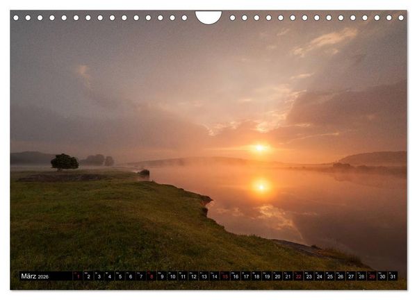 Produktbild: Lichtstimmungen Th&uuml;ringen - Eine Reise von Morgens bis Abends (Wandkalender 2026 DIN A4 quer), CALVENDO Monatskalender