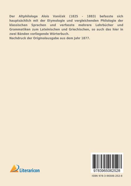 Produktbild: Griechisch-lateinisches etymologisches W&ouml;rterbuch