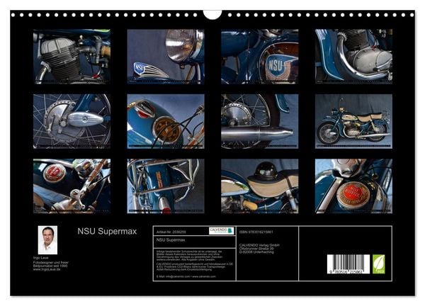 Produktbild: NSU Supermax (Wandkalender 2026 DIN A3 quer), CALVENDO Monatskalender