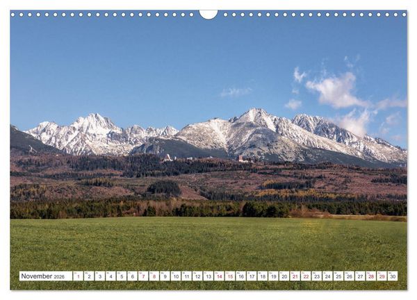 Produktbild: Slowakei - Die Sch&ouml;nheit der Tatra Gebirge (Wandkalender 2026 DIN A3 quer), CALVENDO Monatskalender