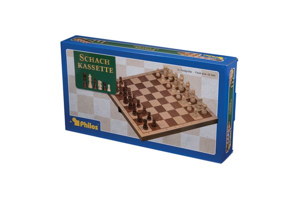 Produktbild: Philos 2609 - Schachkassette, Feld 42 mm mit Randbeschriftung