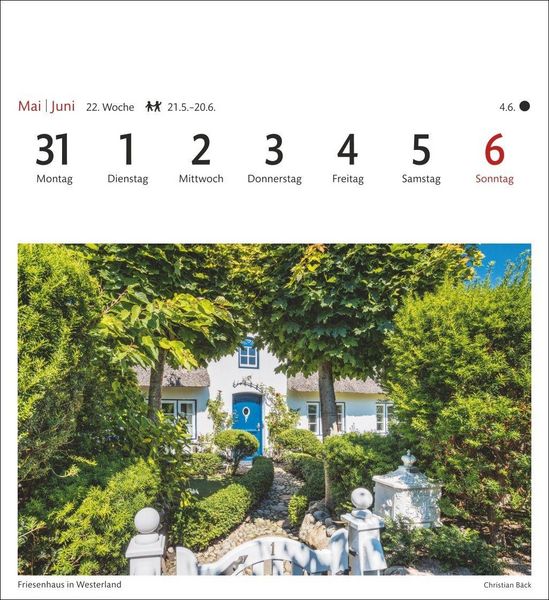 Produktbild: Sylt Sehnsuchtskalender 2027 - Wochenkalender mit 53 Postkarten