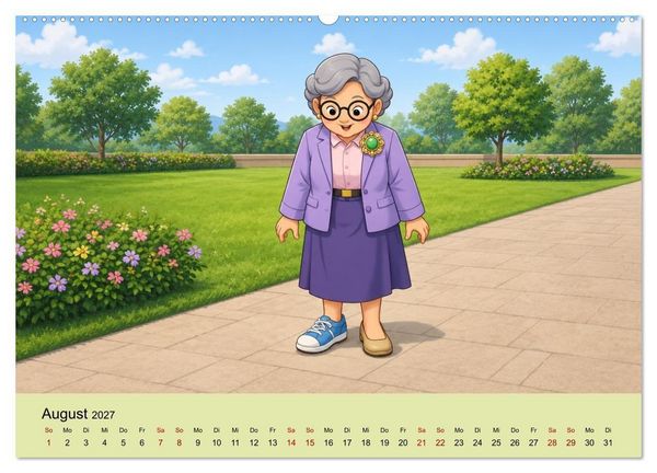 Produktbild: Die wunderbare Welt der Oma (Wandkalender 2027 DIN A2 quer), CALVENDO Monatskalender