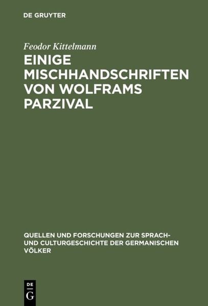 Produktbild: Einige Mischhandschriften von Wolframs Parzival