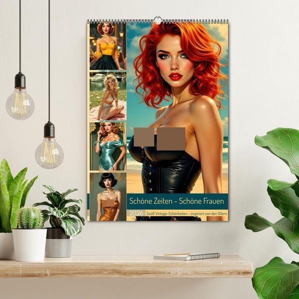 Produktbild: Sch&ouml;ne Zeiten - Sch&ouml;ne Frauen (Wandkalender 2026 DIN A2 hoch), CALVENDO Monatskalender
