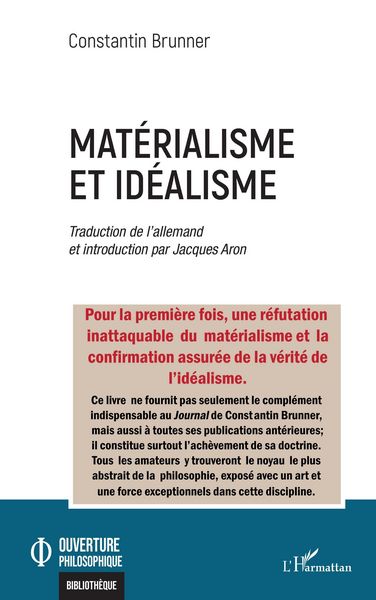 Produktbild: Mat&eacute;rialisme et id&eacute;alisme
