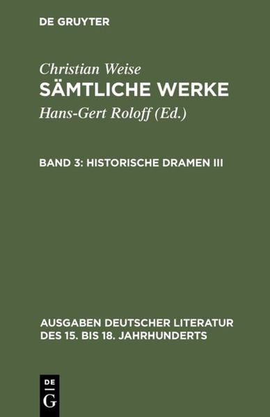 Produktbild: Historische Dramen III