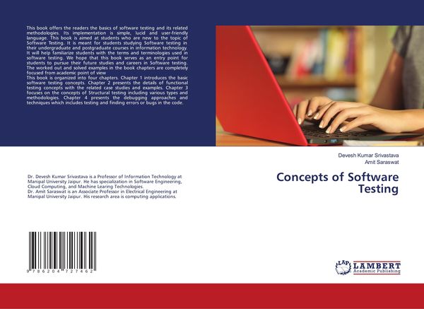 Produktbild: Concepts of Software Testing