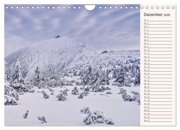 Produktbild: Riesengebirge - Zwischen Schlesien und B&ouml;hmen (Wandkalender 2026 DIN A4 quer), CALVENDO Monatskalender