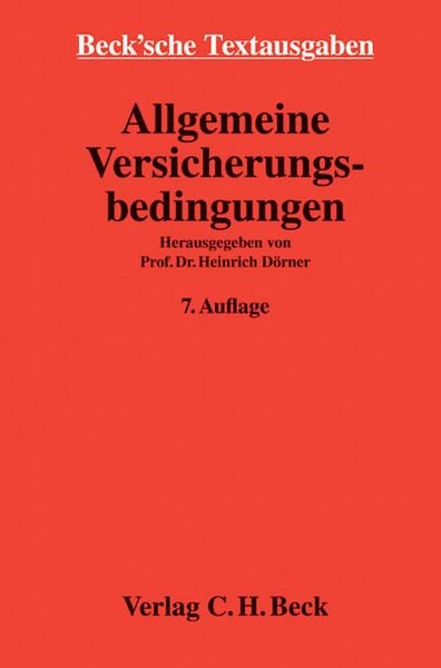 Produktbild: Allgemeine Versicherungsbedingungen