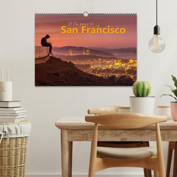 Produktbild: If I'm going to San Francisco (Wandkalender 2026 DIN A3 quer), CALVENDO Monatskalender
