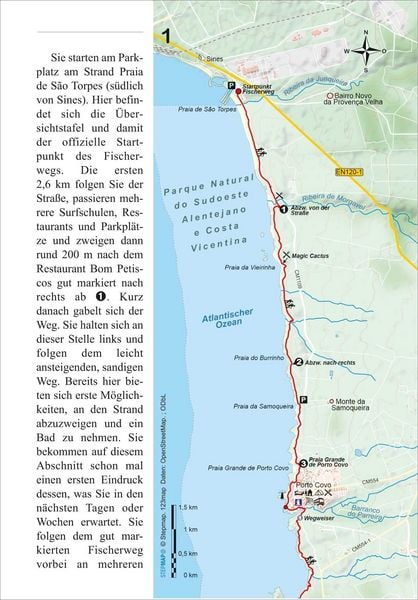 Produktbild: Portugal: Fischerweg von der Praia de S&atilde;o Torpes bis Lagos