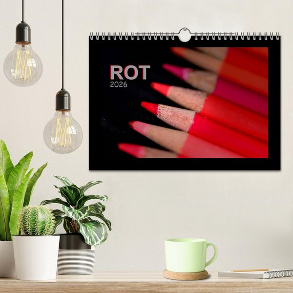 Produktbild: Rot (Wandkalender 2026 DIN A4 quer), CALVENDO Monatskalender