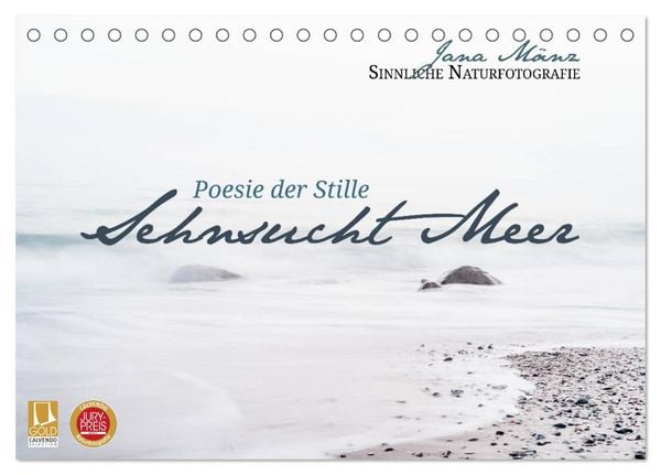 Produktbild: Sehnsucht Meer - Poesie der Stille (Tischkalender 2026 DIN A5 quer), CALVENDO Monatskalender