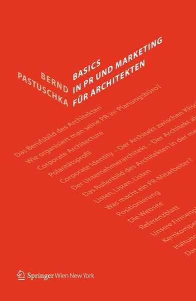 Produktbild: Basics in PR und Marketing f&uuml;r Architekten