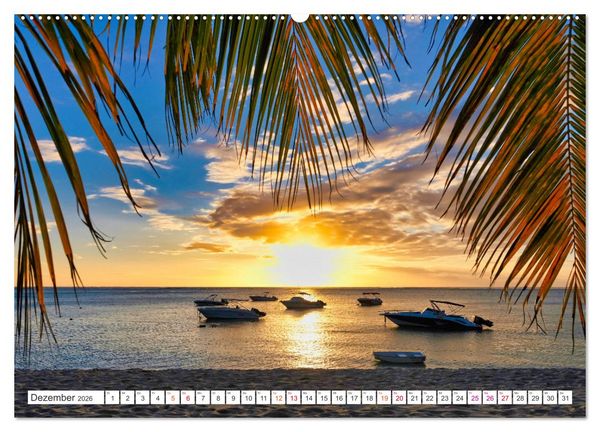 Produktbild: Mauritius - Sch&ouml;nheit im Indischen Ozean (hochwertiger Premium Wandkalender 2026 DIN A2 quer), Kunstdruck in Hochglanz