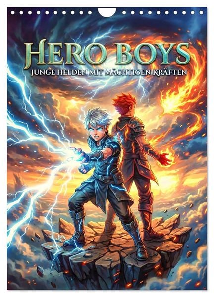 Produktbild: Hero Boys - Junge Helden mit m&auml;chtigen Kr&auml;ften (Wandkalender 2027 DIN A4 hoch), CALVENDO Monatskalender