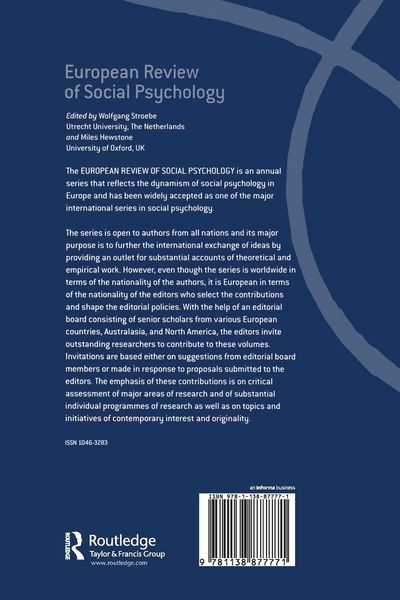Produktbild: European Review of Social Psychology