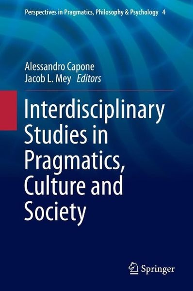 Produktbild: Interdisciplinary Studies in Pragmatics, Culture and Society
