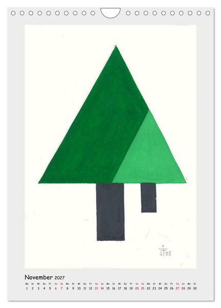 Produktbild: Anton Stankowski. B&auml;ume (Wandkalender 2027 DIN A4 hoch), CALVENDO Monatskalender