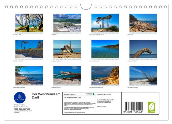 Produktbild: Der Weststrand am Dar&szlig; (Wandkalender 2026 DIN A4 quer), CALVENDO Monatskalender