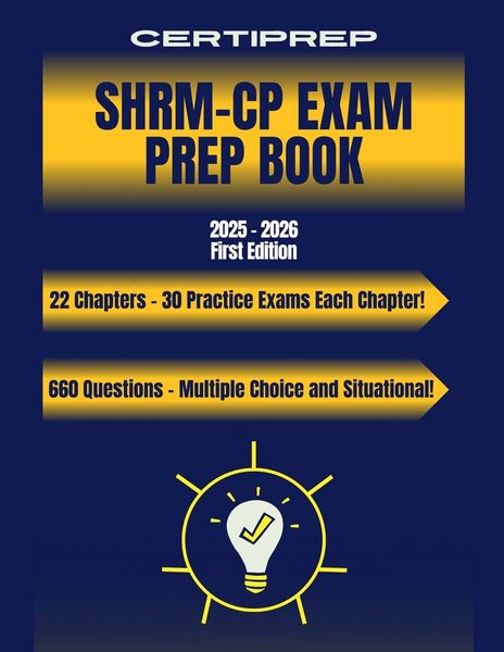Produktbild: CertiPrep - SHRM-CP Prep Book 2025-2026 First Edition