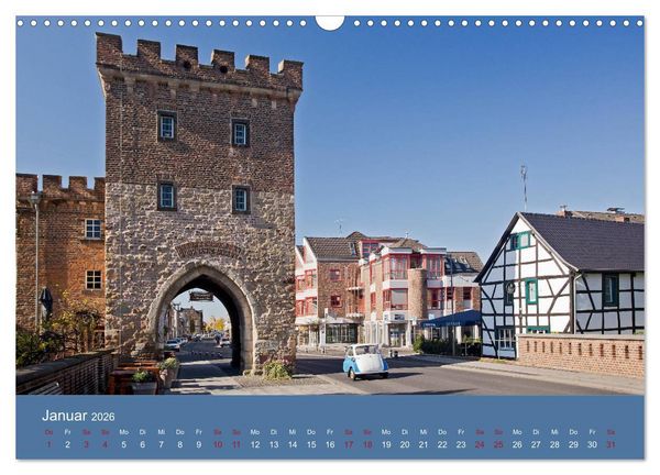 Produktbild: ERFTSTADT - Burgen und B&uuml;rgerh&auml;user (Wandkalender 2026 DIN A3 quer), CALVENDO Monatskalender
