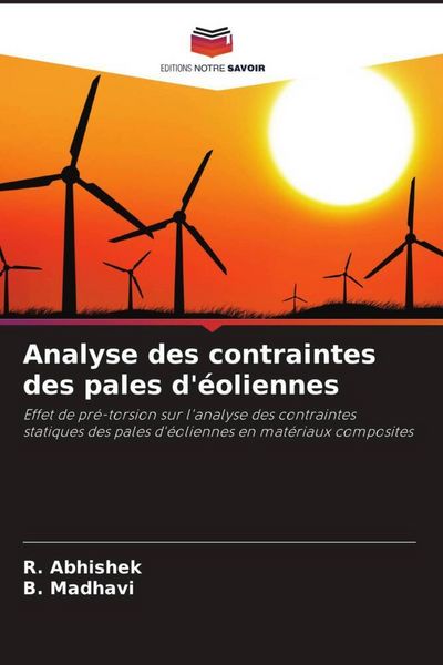 Produktbild: Analyse des contraintes des pales d'&eacute;oliennes