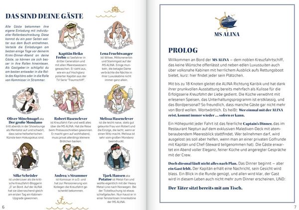 Krimi-Dinner-Buch: Tödliches Captain's Dinner