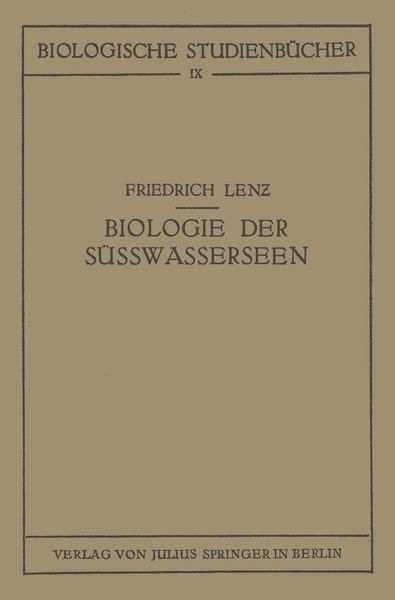 Produktbild: Einf&uuml;hrung in die Biologie der S&uuml;sswasserseen