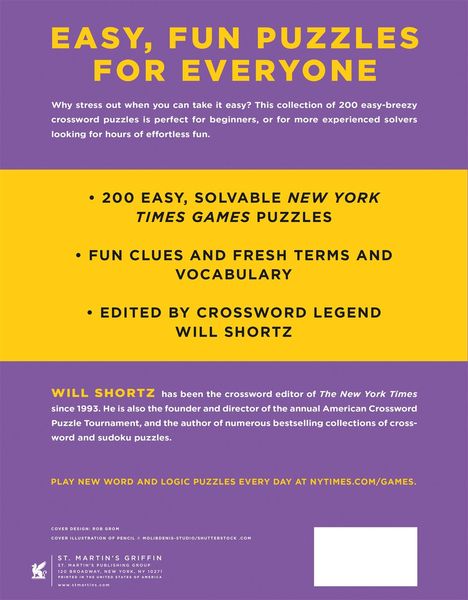 Produktbild: New York Times Games Essential Easy Crosswords Volume 1