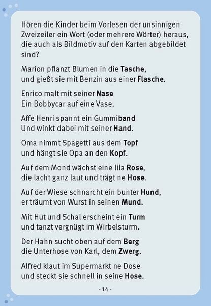 Produktbild: Hase und Nase, Hupe und Lupe