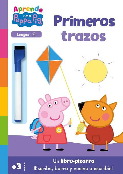 Produktbild: Peppa Pig. Primeros aprendizajes - Aprendo con Peppa Pig. Primeros trazos (Libro-pizarra)
