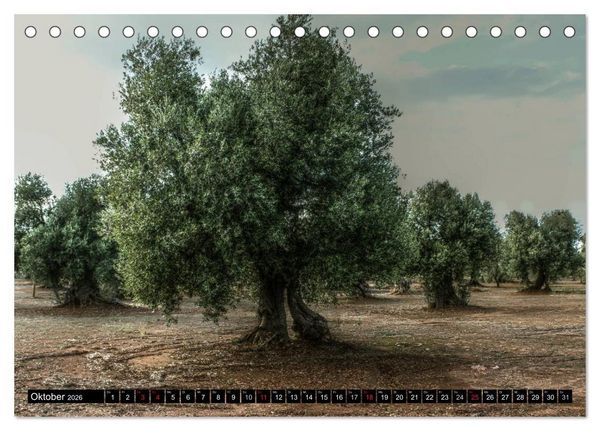 Produktbild: Apulien &ndash; Impressionen (Tischkalender 2026 DIN A5 quer), CALVENDO Monatskalender