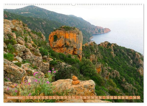 Produktbild: Korsika - Wandern zu den Naturwundern (hochwertiger Premium Wandkalender 2027 DIN A2 quer), Kunstdruck in Hochglanz