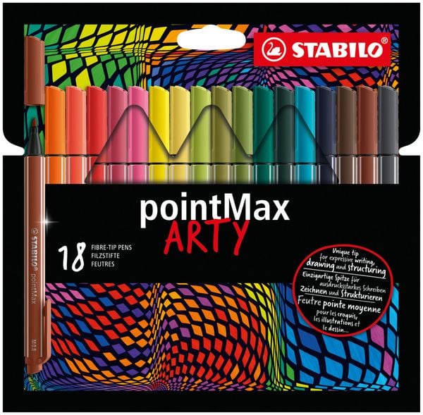 STABILO pointMax 18er Etui ARTY Neue Farben