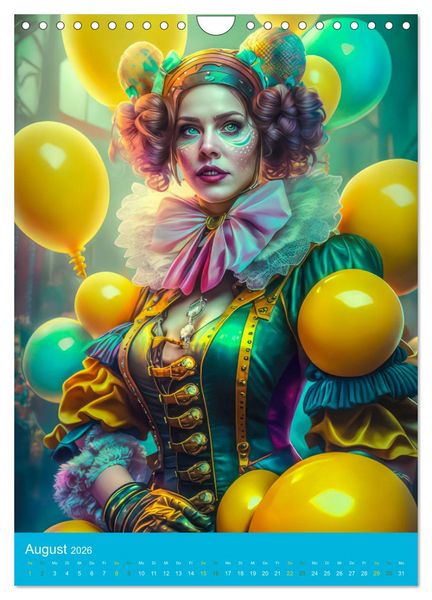 Produktbild: Zirkuswelt mit Steampunk (Wandkalender 2026 DIN A4 hoch), CALVENDO Monatskalender