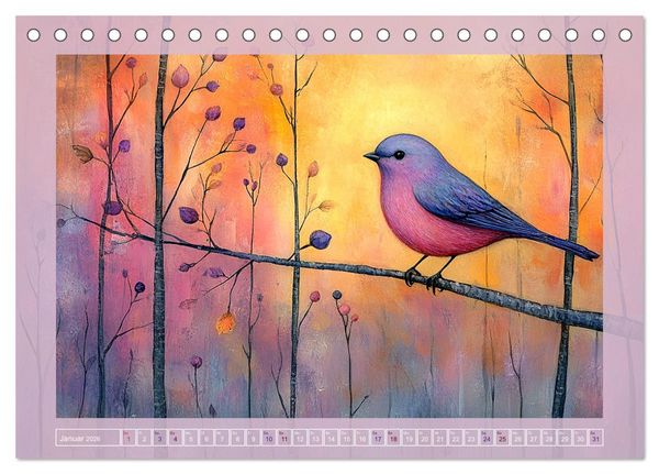Produktbild: Pastellpoesie &ndash; Farben, die die Seele ber&uuml;hren (Tischkalender 2026 DIN A5 quer), CALVENDO Monatskalender