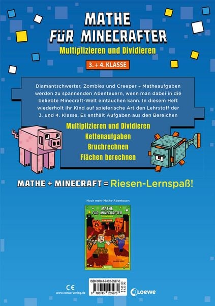 Produktbild: Mathe f&uuml;r Minecrafter - Multiplizieren und Dividieren