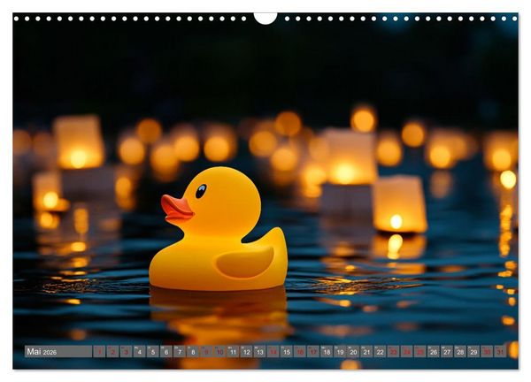 Produktbild: Gummienten auf Weltreise (Wandkalender 2026 DIN A3 quer), CALVENDO Monatskalender