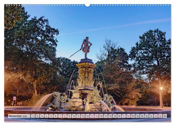 Produktbild: N&uuml;rnberg zur Blauen Stunde (Wandkalender 2026 DIN A2 quer), CALVENDO Monatskalender