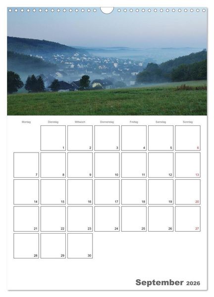 Produktbild: Das Siegerland (Wandkalender 2026 DIN A3 hoch), CALVENDO Monatskalender