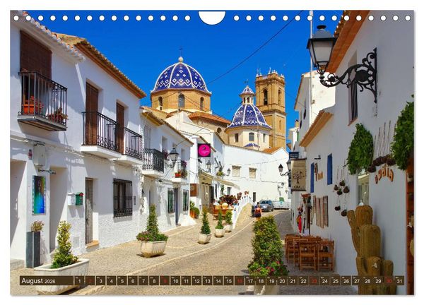 Produktbild: Costa Blanca - Die wei&szlig;e K&uuml;ste Spaniens (Wandkalender 2026 DIN A4 quer), CALVENDO Monatskalender