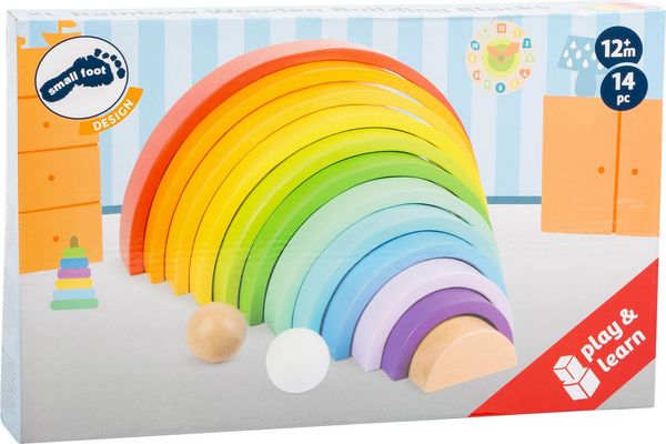 Produktbild: Holzbausteine Regenbogen XL