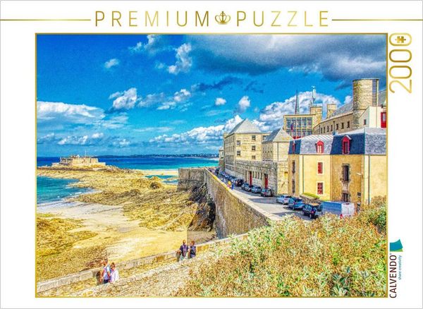 CALVENDO Puzzle Saint Malo | 2000 Teile Lege-Größe 90x67cm Foto-Puzzle für glückliche Stunden
