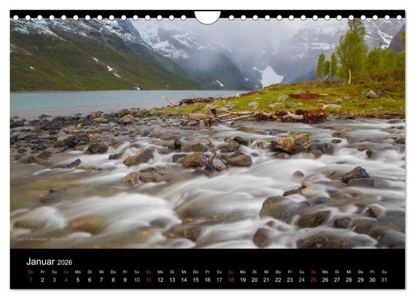 Produktbild: Naturwucht Skandinavien (Wandkalender 2026 DIN A4 quer), CALVENDO Monatskalender